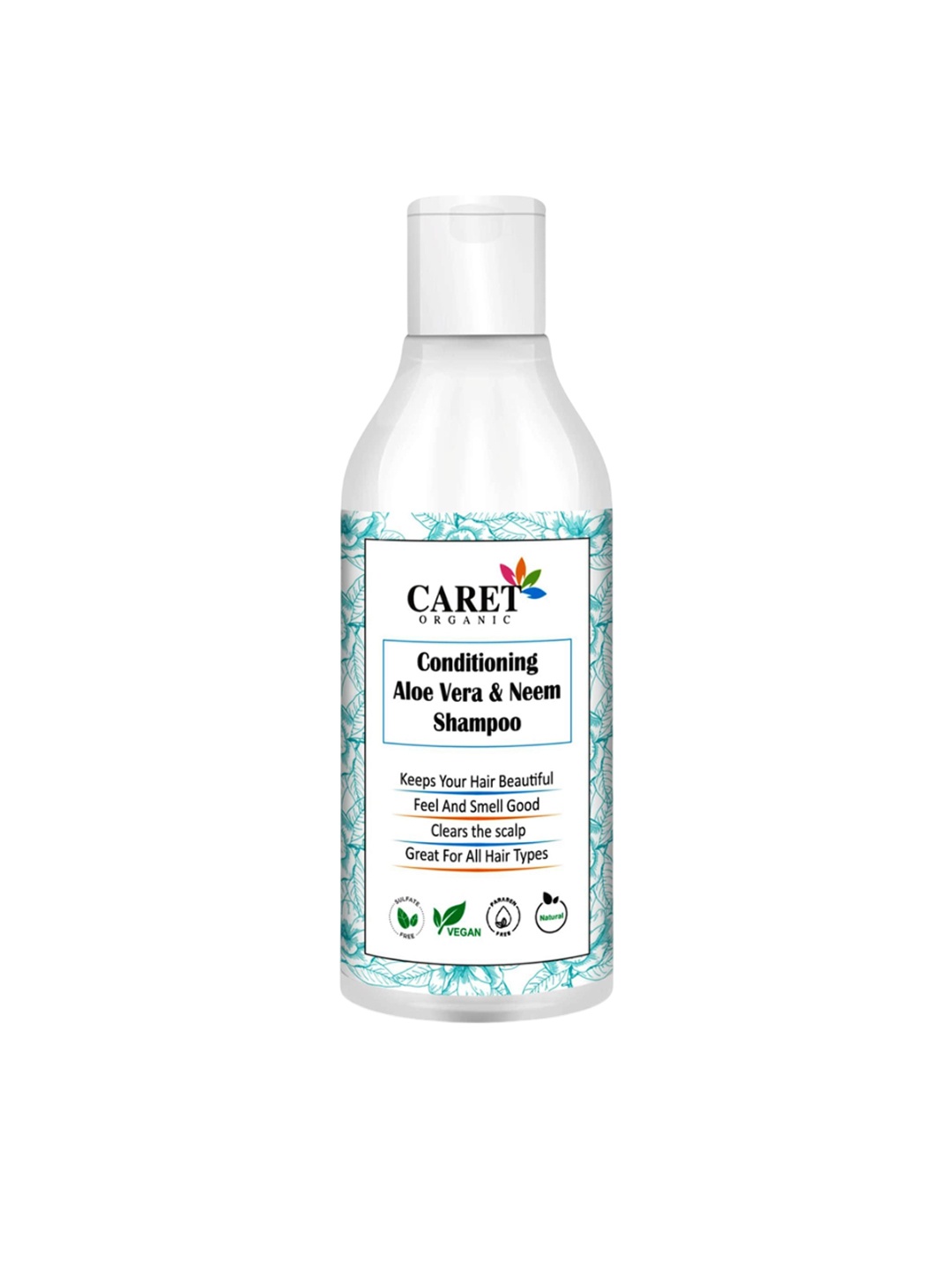 

CARET ORGANIC 100% Natural Nourshing Shampoo-300ml, White