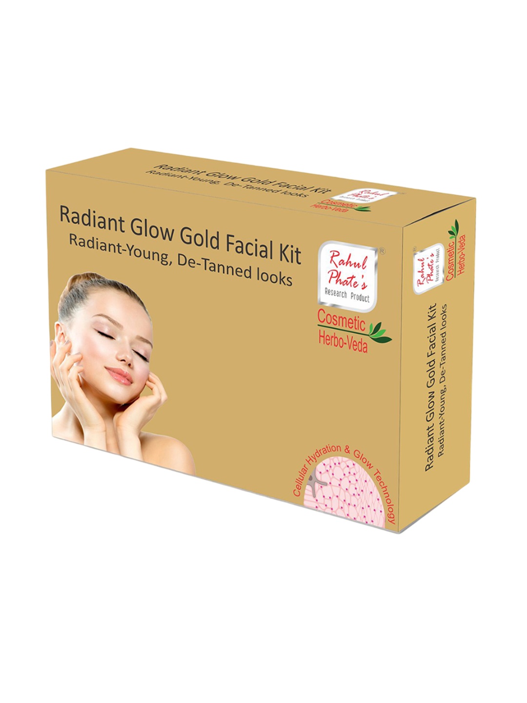 

Rahul Phate Research Product Radiant Glow Gold Facial Kit-49g Small, White