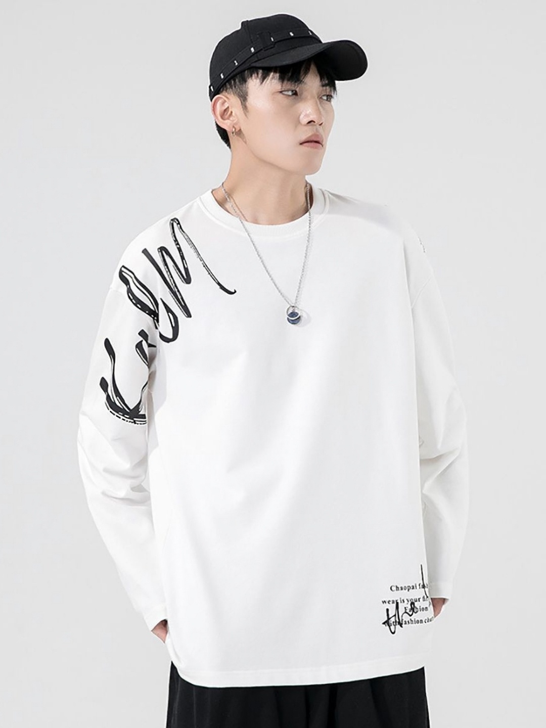 

StyleCast x Revolte Men Typography Printed Round Neck Cotton T-shirt, White