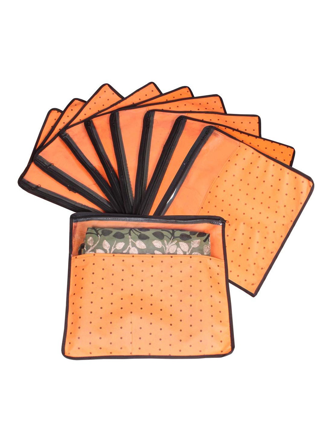 

prettykrafts Orange Set of 6 Regular Drawer Organiser Organisers