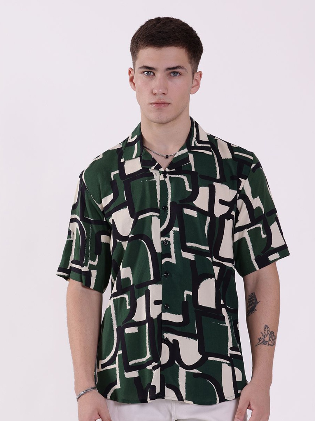 

RAYONBAY Men Relaxed Opaque Printed Casual Shirt, Multi