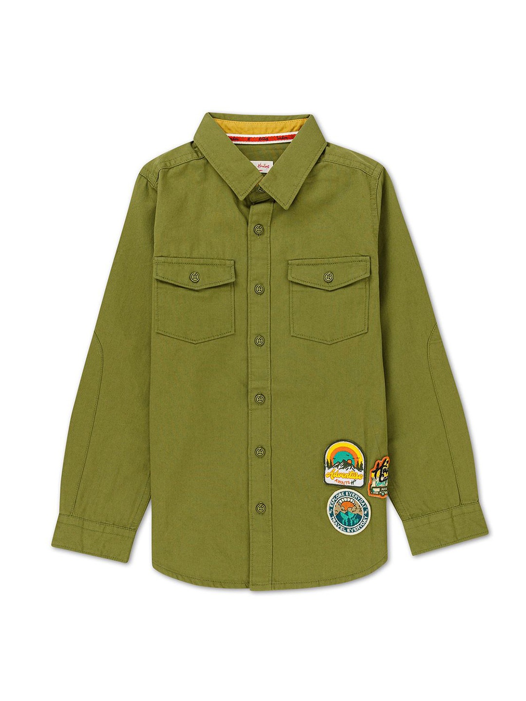 

H By Hamleys Boys Classic Opaque Casual Shirt, Brown
