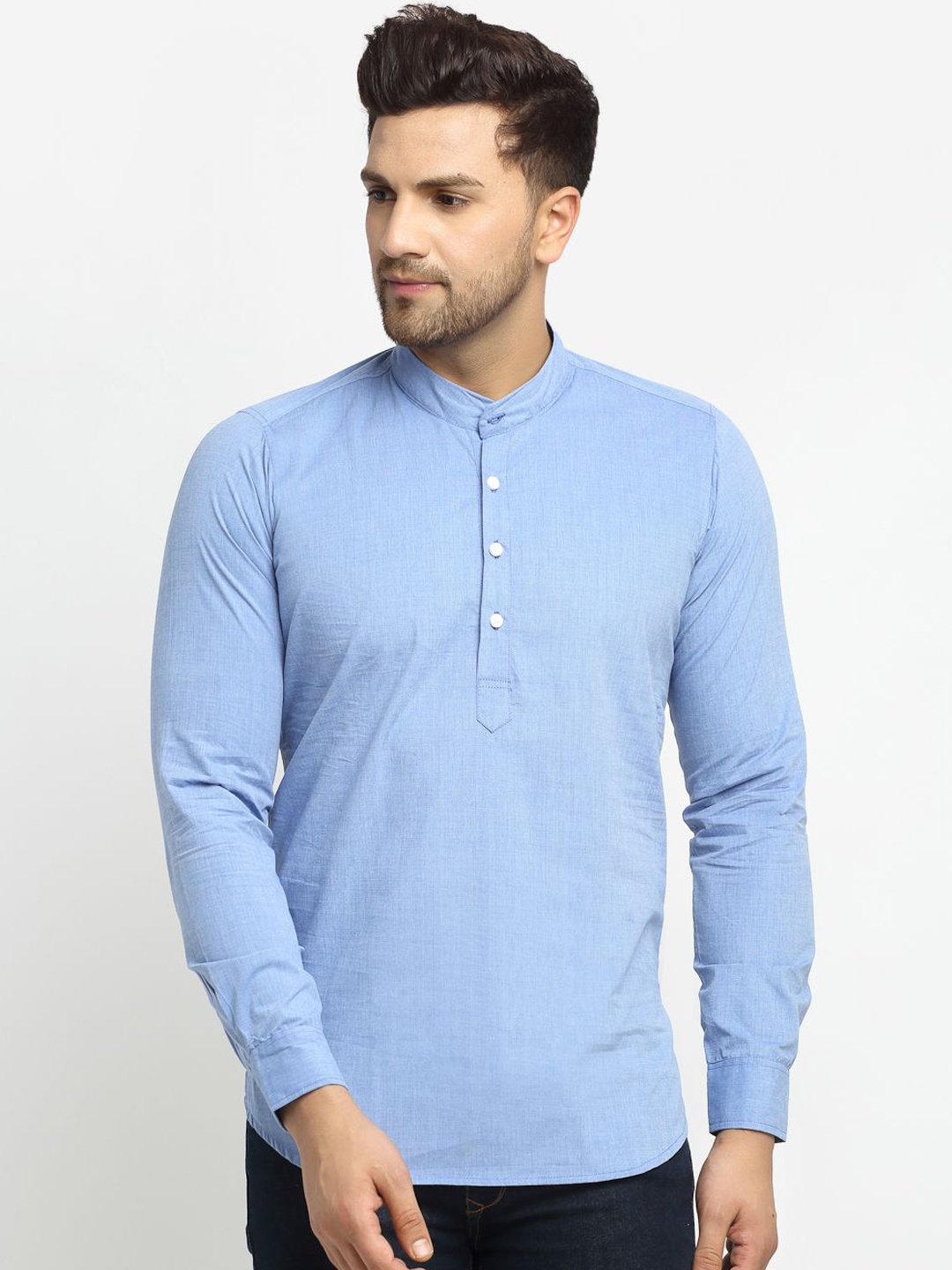 

Cross Court Men Kurta, Blue