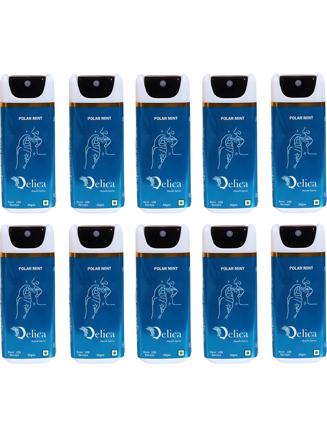 

Qelica Polar Mint Fresh Breath Spray-10g, Blue