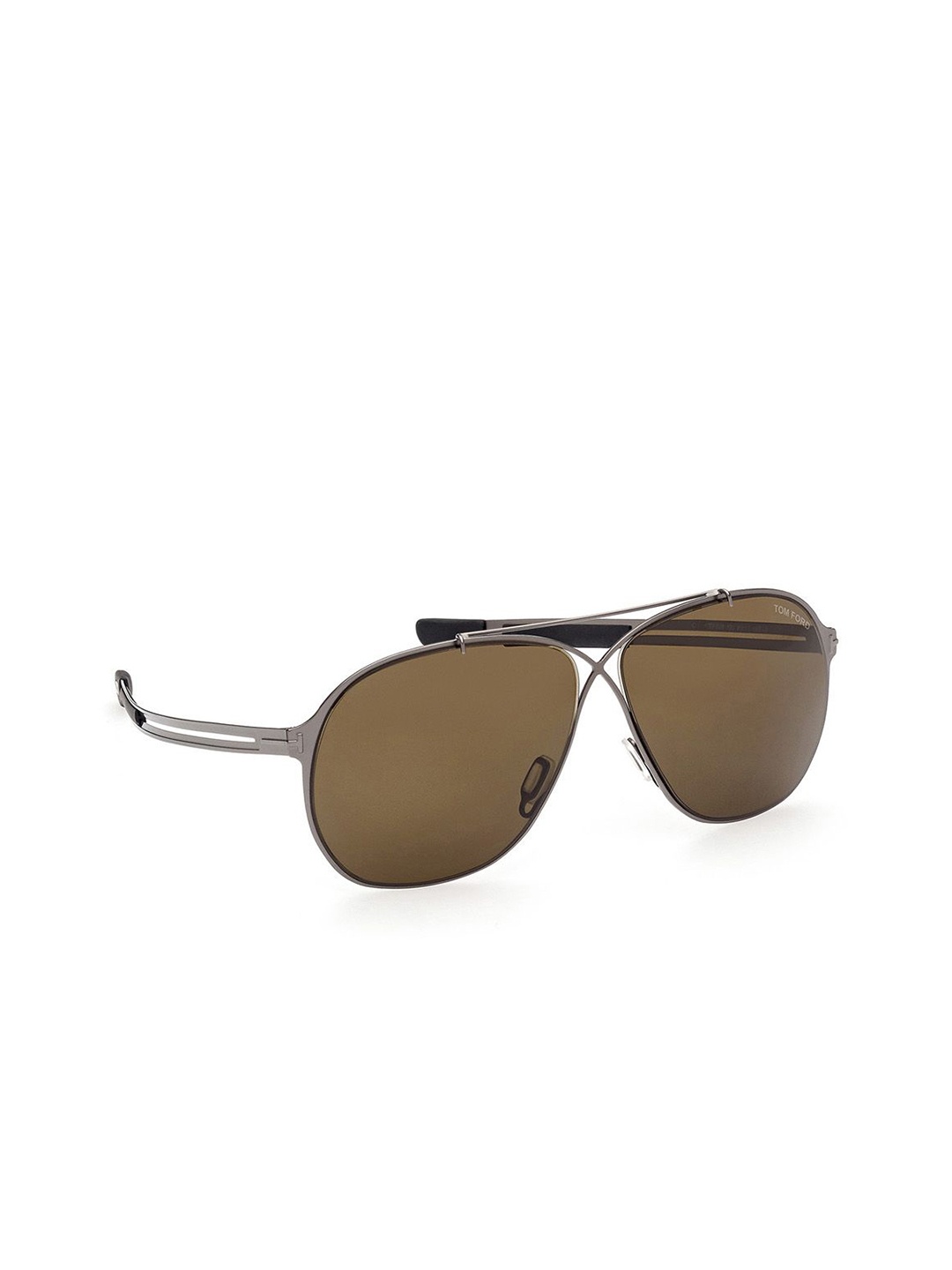 

Tom Ford Men UV Protected Aviator Sunglasses FT0829 61 12J, Brown