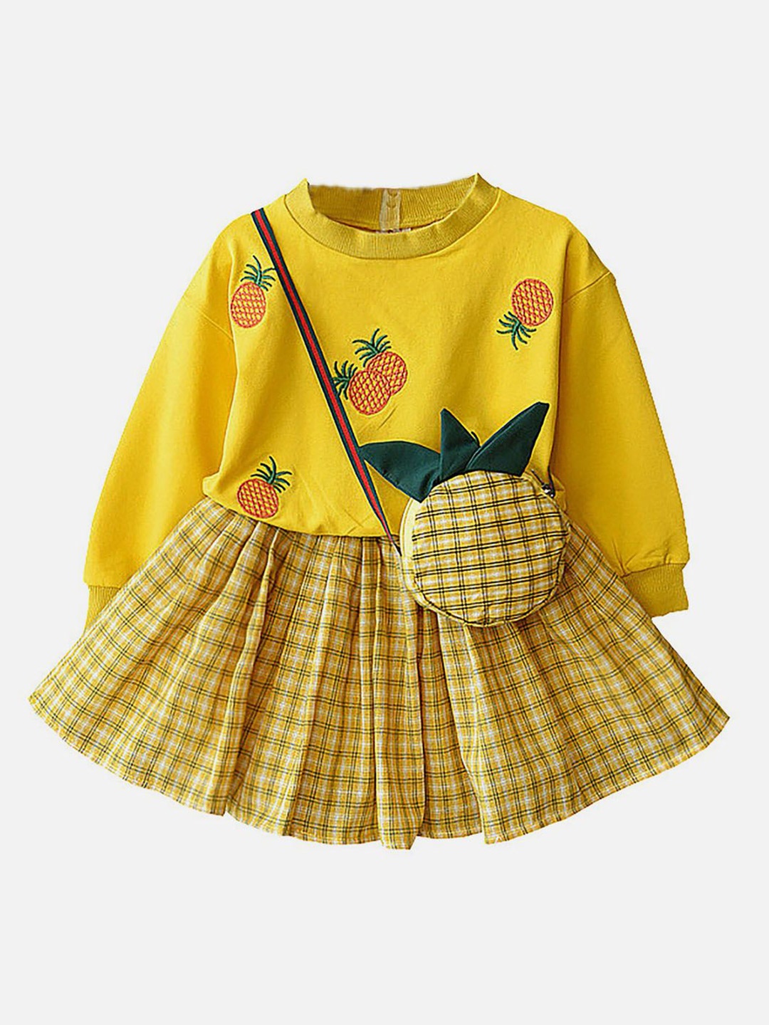 

Little Surprise Box LLP Girls Skirt, Yellow