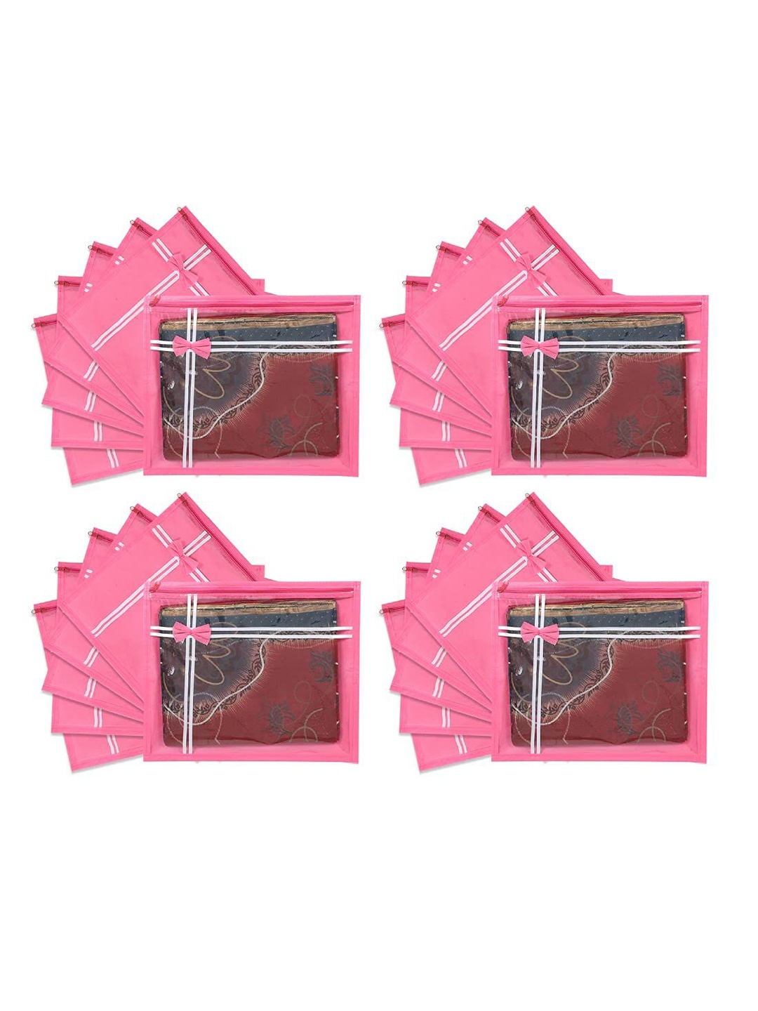 

prettykrafts Pink Set of 6 Regular Drawer Organiser Organisers