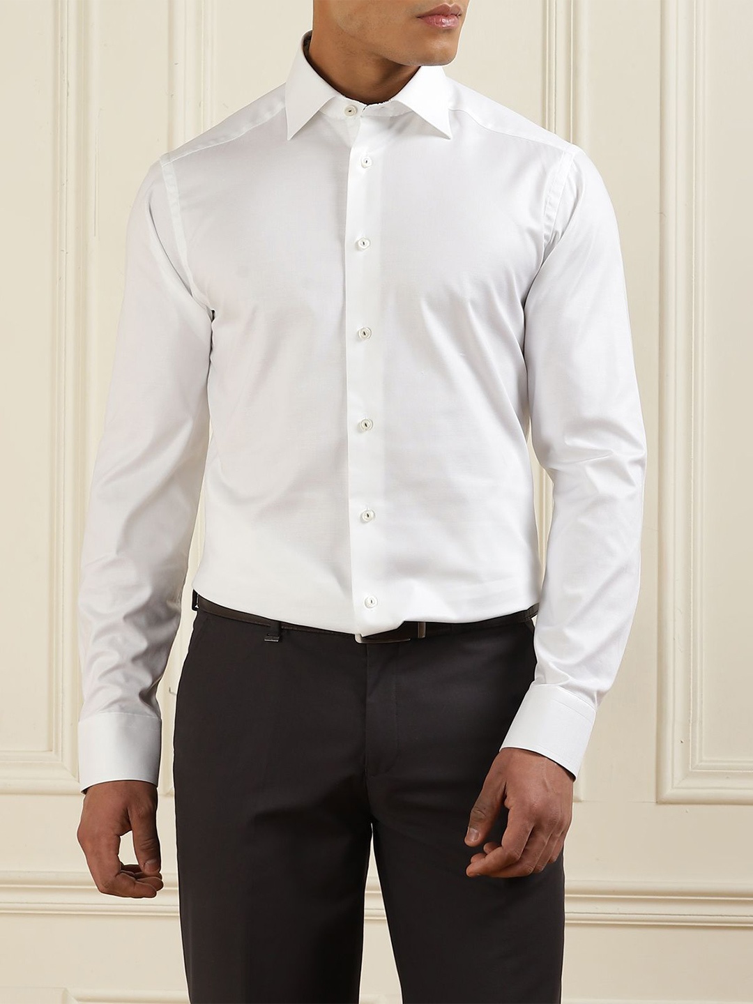 

Eton Men Slim Fit Opaque Formal Shirt, White