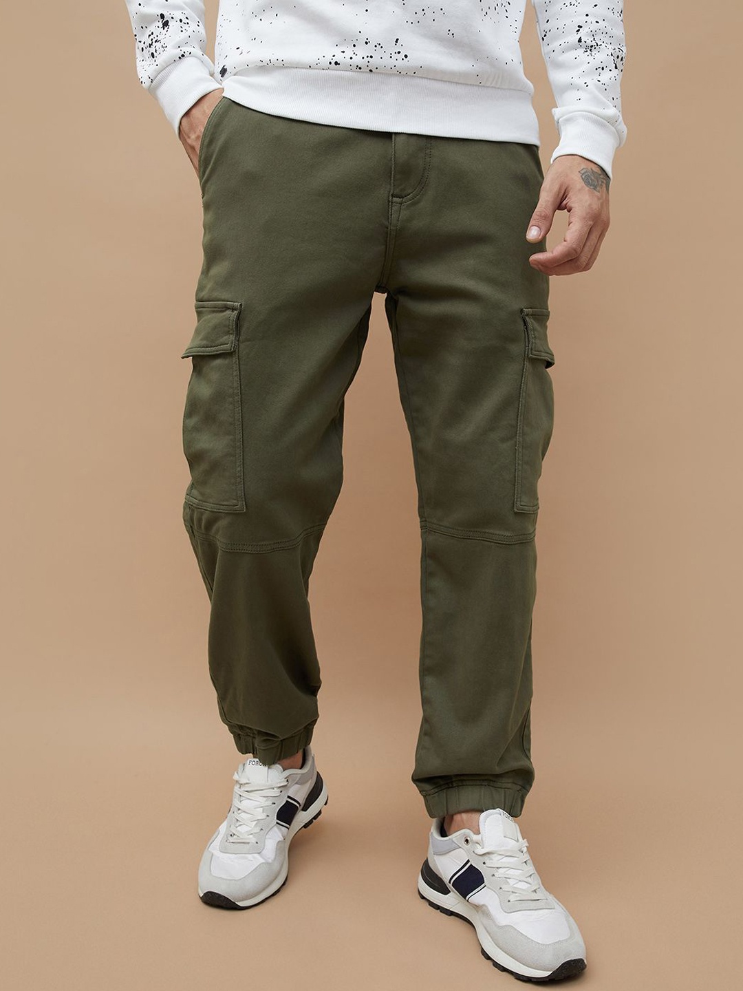 

Forca by Lifestyle Men Joggers Trousers, Olive