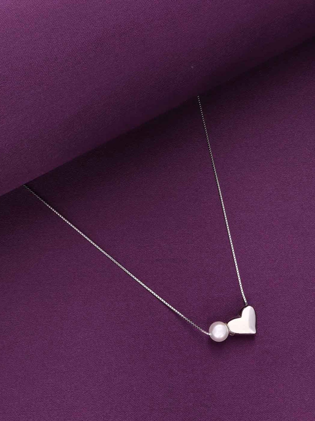 

KAI JEWEL 925 Sterling Silver Rhodium-Plated Beaded Necklace