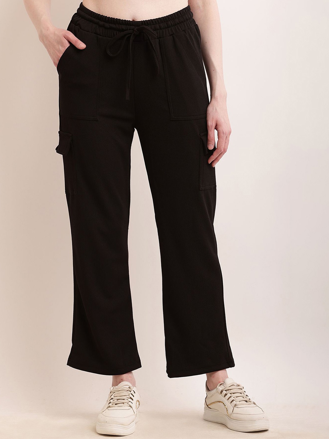 

BAESD Girls Original Regular Fit Cargos Trousers, Black