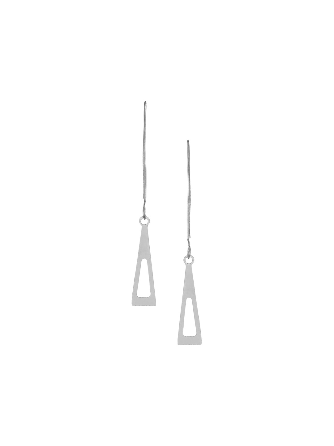 

Goldnera Geometric Drop Earrings, Silver