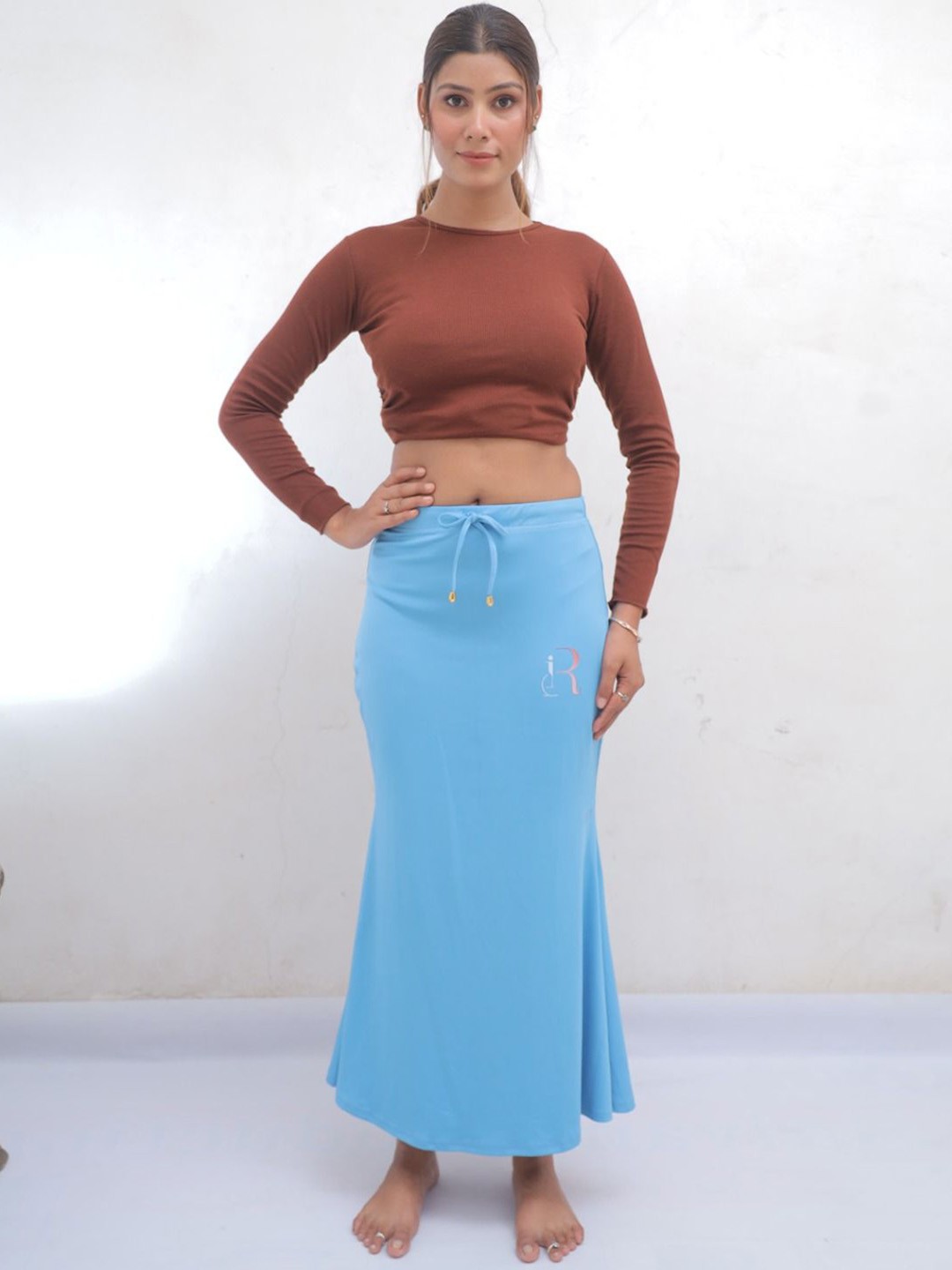 

IndianRang Strecheble Saree Shapewear, Blue