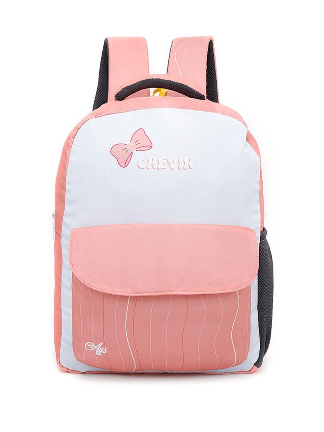 

CHEVIN Unisex Graphic Padded Small Backpack, Peach