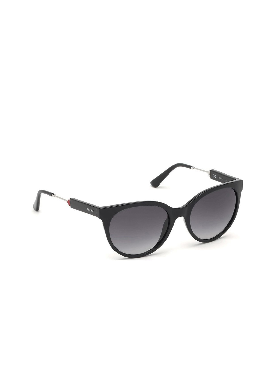 

GUESS Women Oval Sunglasses with UV Protected Lens GU7619 55 01B, Black