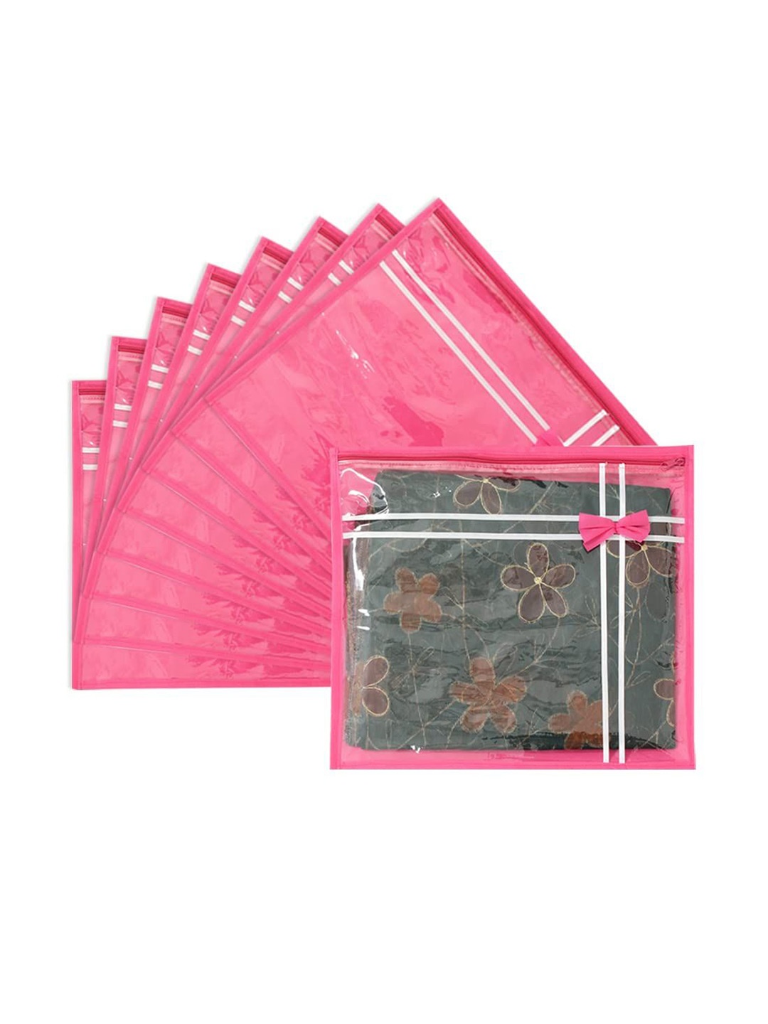 

prettykrafts Pink Set of 6 Regular Drawer Organiser Organisers