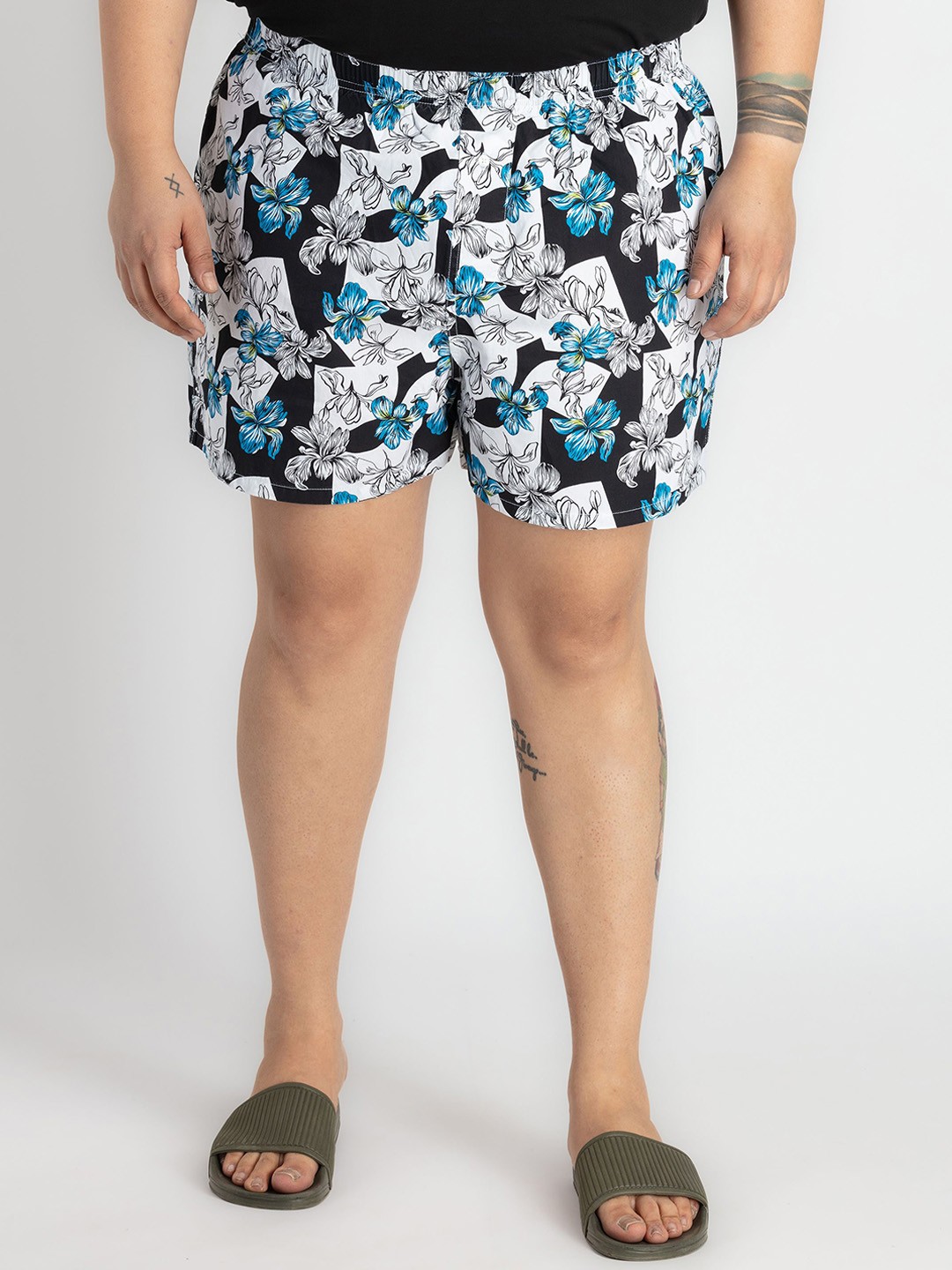 

UNSIZED Printed Pure Cotton Boxer USBX-224-BX005-Black