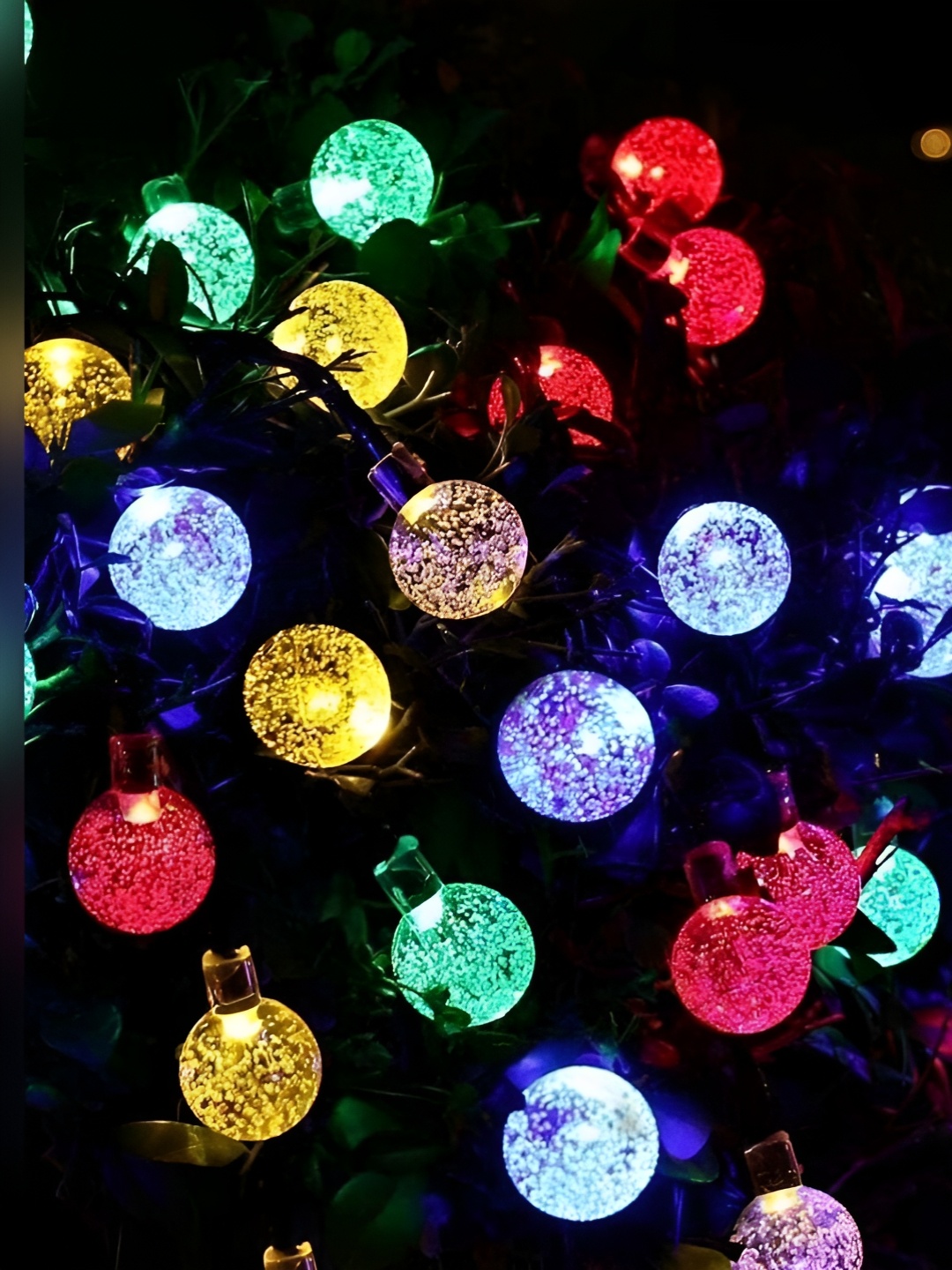 

Home Delight Green & Yellow Flickering Ball String Lights