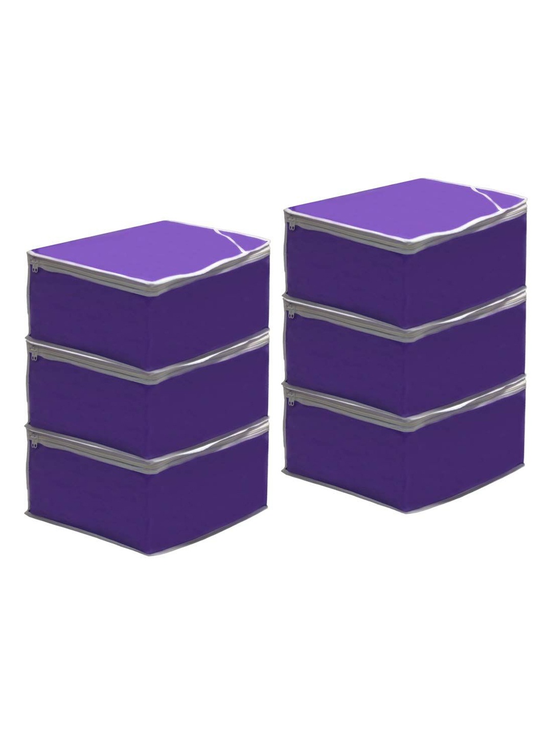 

prettykrafts Purple Set of 6 Regular Drawer Organiser Organisers