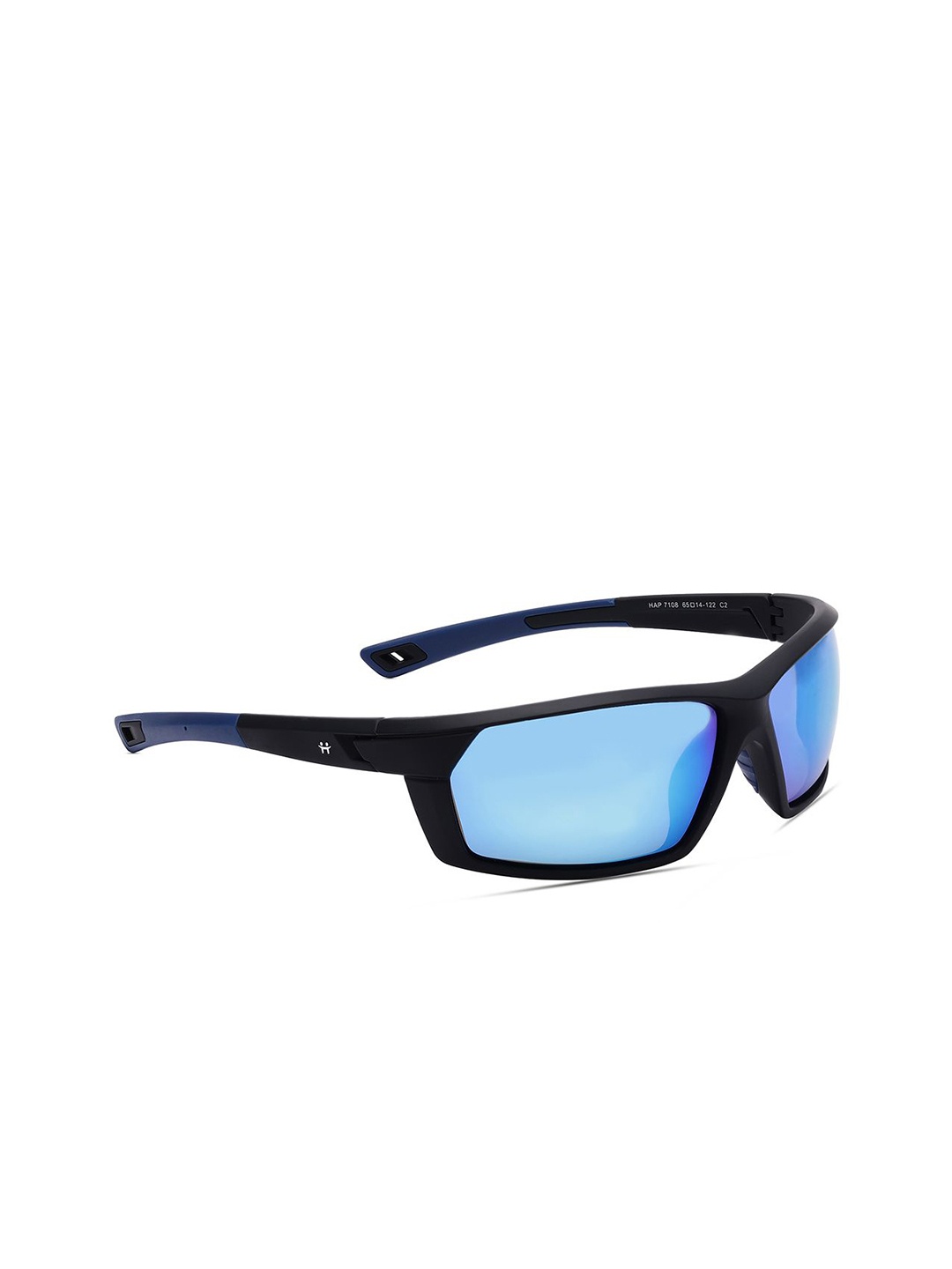

Specsmakers Unisex Rectangle Sunglasses SSFBKMBL65HAP7108, Blue