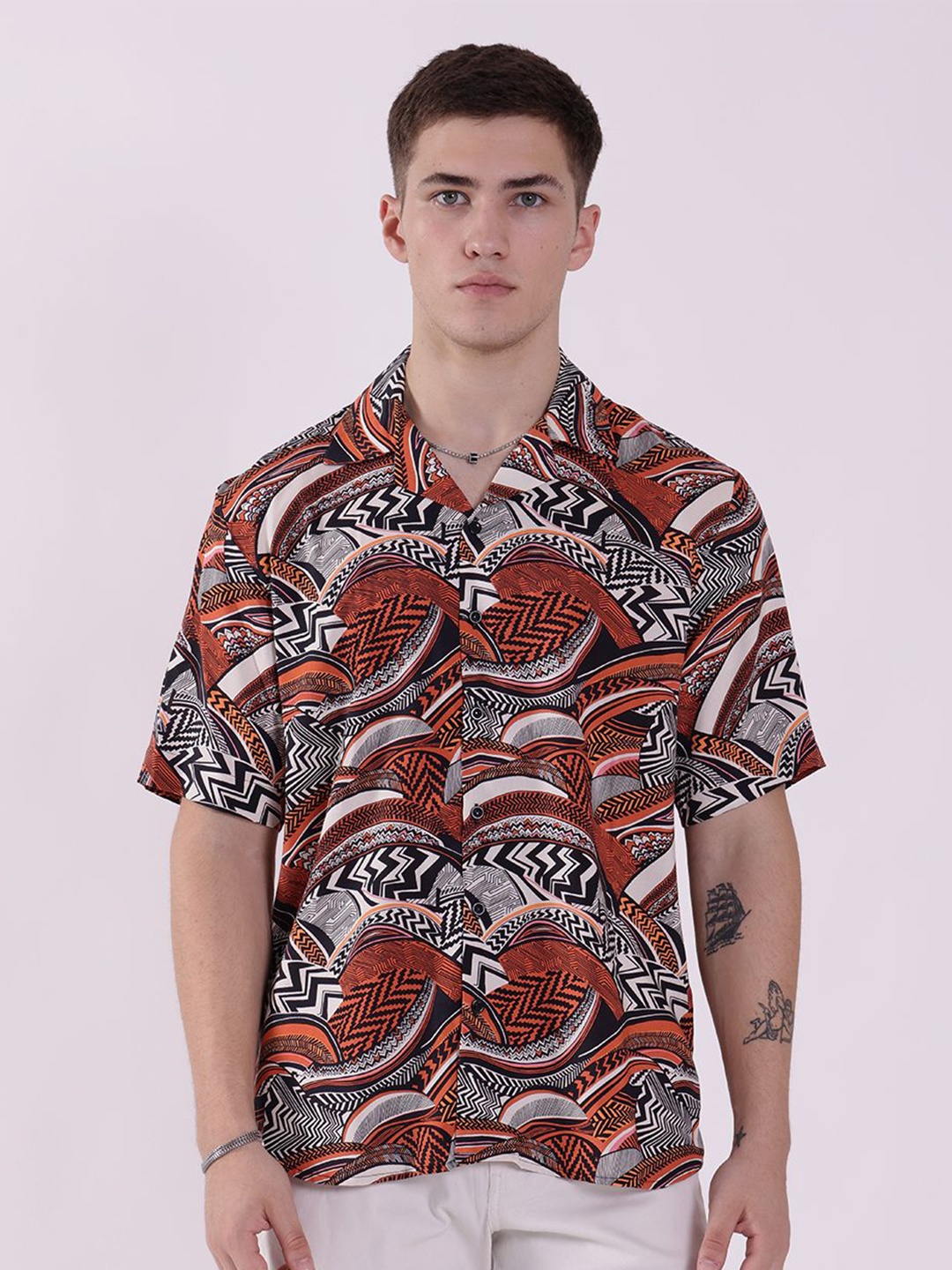 

RAYONBAY Men Relaxed Opaque Printed Casual Shirt, Multi