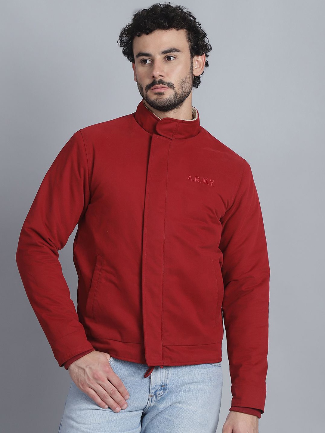 

HOUSE OF VEDAS Men Lightweight Tailored Jacket, Red