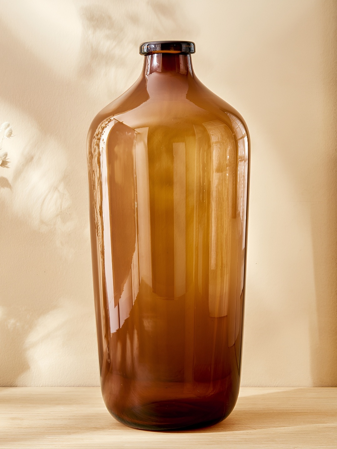 

Home Centre Brown Glass Flower Vases
