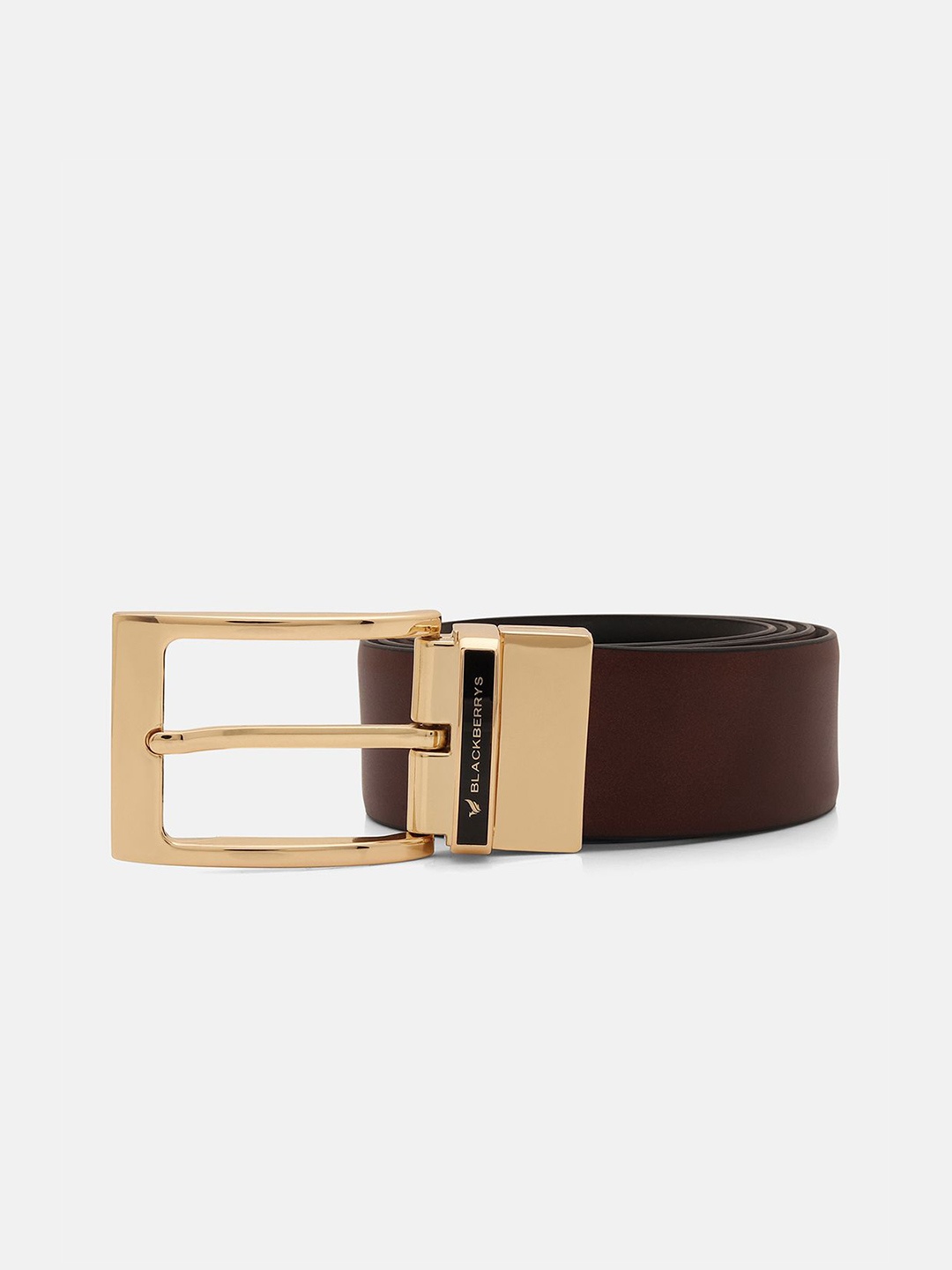 

Blackberrys Men Leather Reversible Formal Belt, Brown