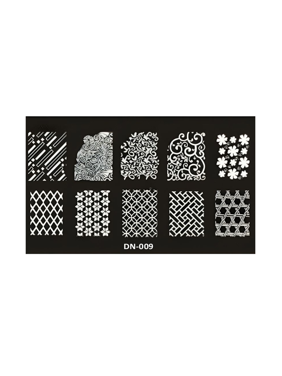 

Pippin Paris Stamping Nail Art Plate (DN 009), Black