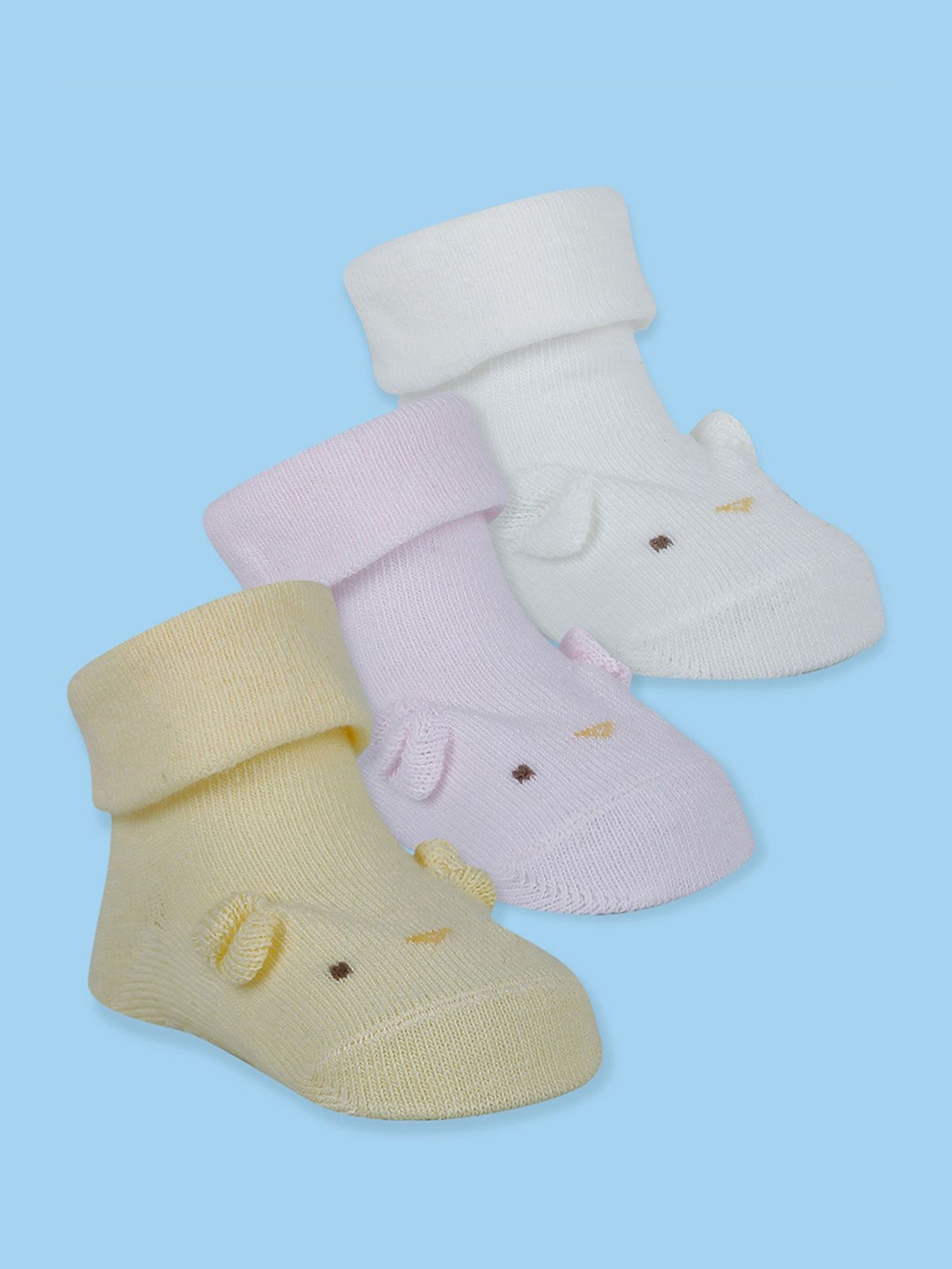 

Baby Moo Unisex Kids Cotton Booties, Pink
