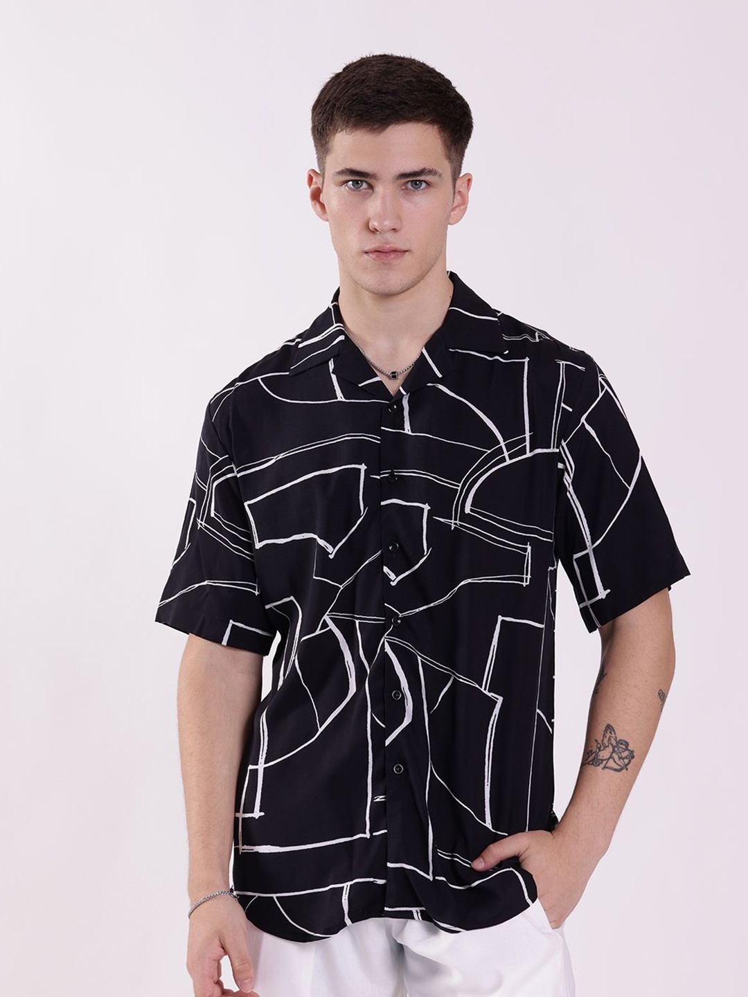 

RAYONBAY Men Relaxed Opaque Printed Casual Shirt, Multi
