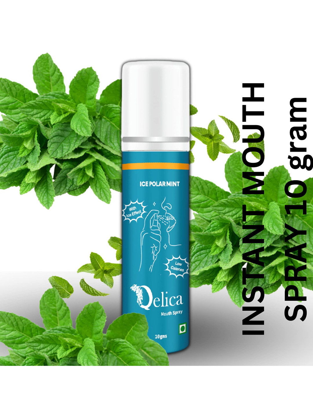 

Qelica Ice Polar Mint Mouth Freshener Spray 10 g, Blue
