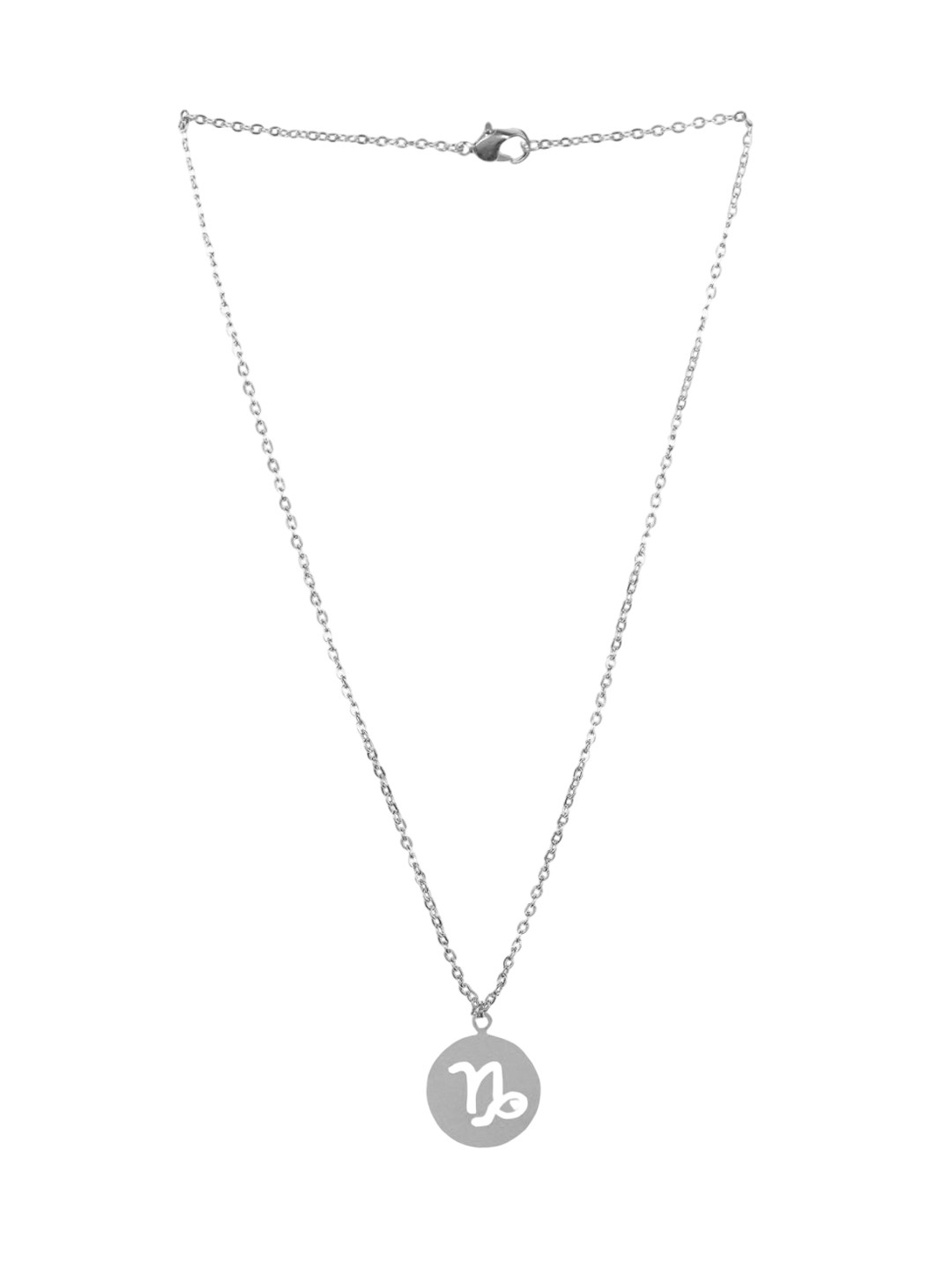

Goldnera Circular Pendants with Chains, Silver