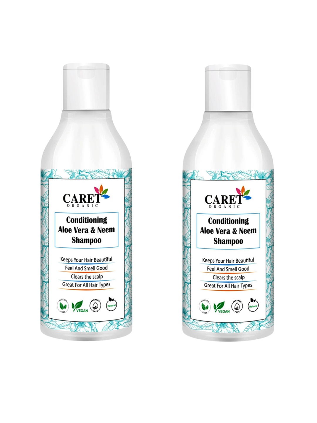 

CARET ORGANIC Set Of 2 Anti-Dandruff Shampoo-300ml Each, White