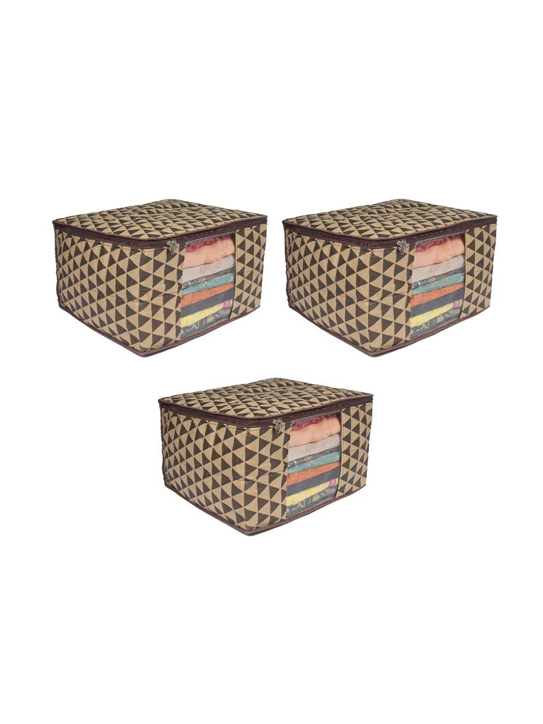 

prettykrafts Beige Set of 3 Regular Drawer Organiser Organisers