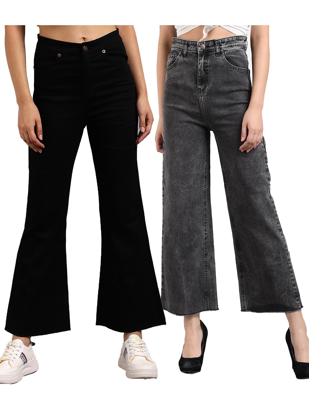 

Kotty Women High-Rise Stretchable Jeans, Black