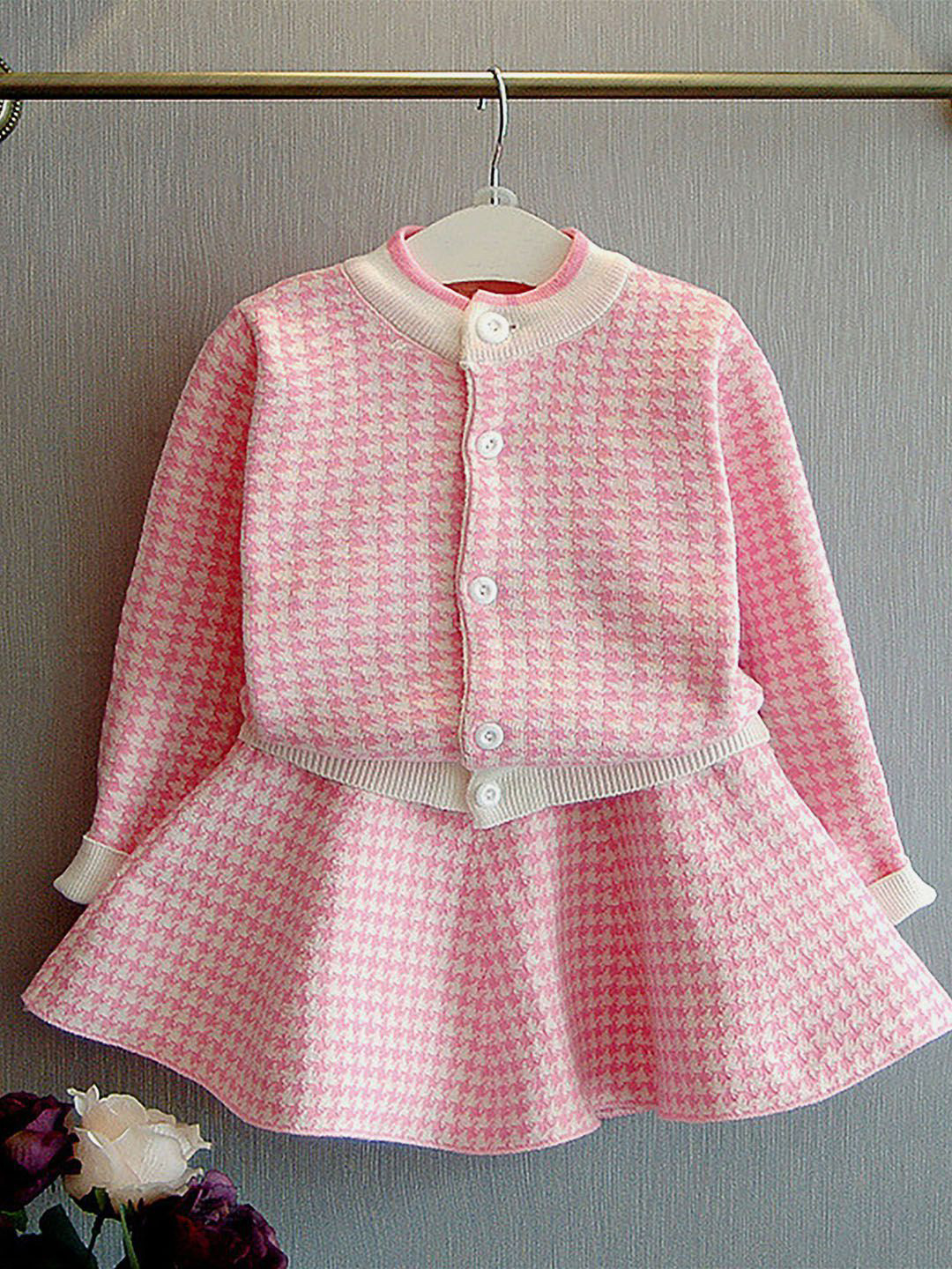 

Little Surprise Box LLP Girls Top with Skirt, Pink