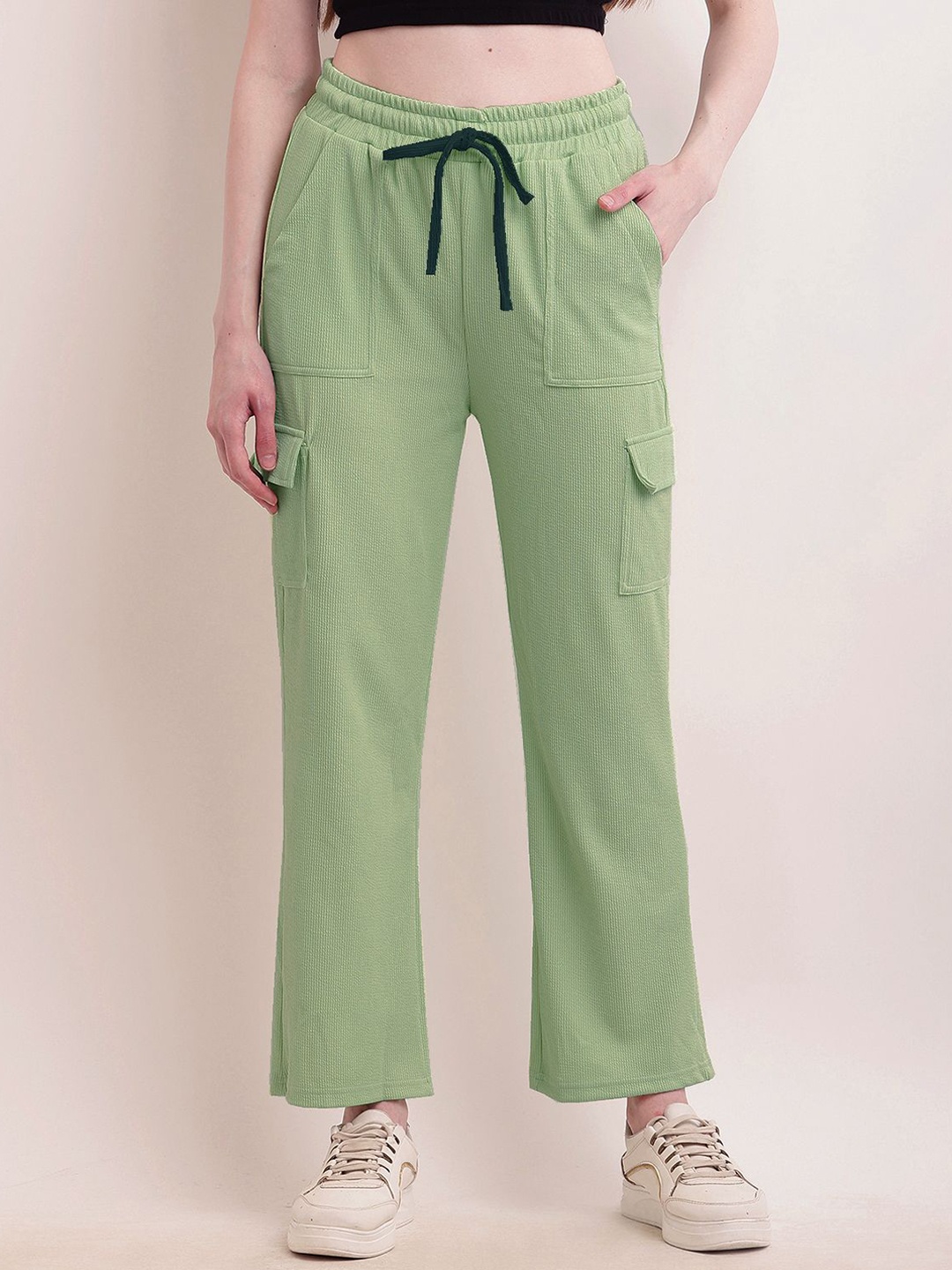 

BAESD Girls Original Cargos Cotton Trousers, Green