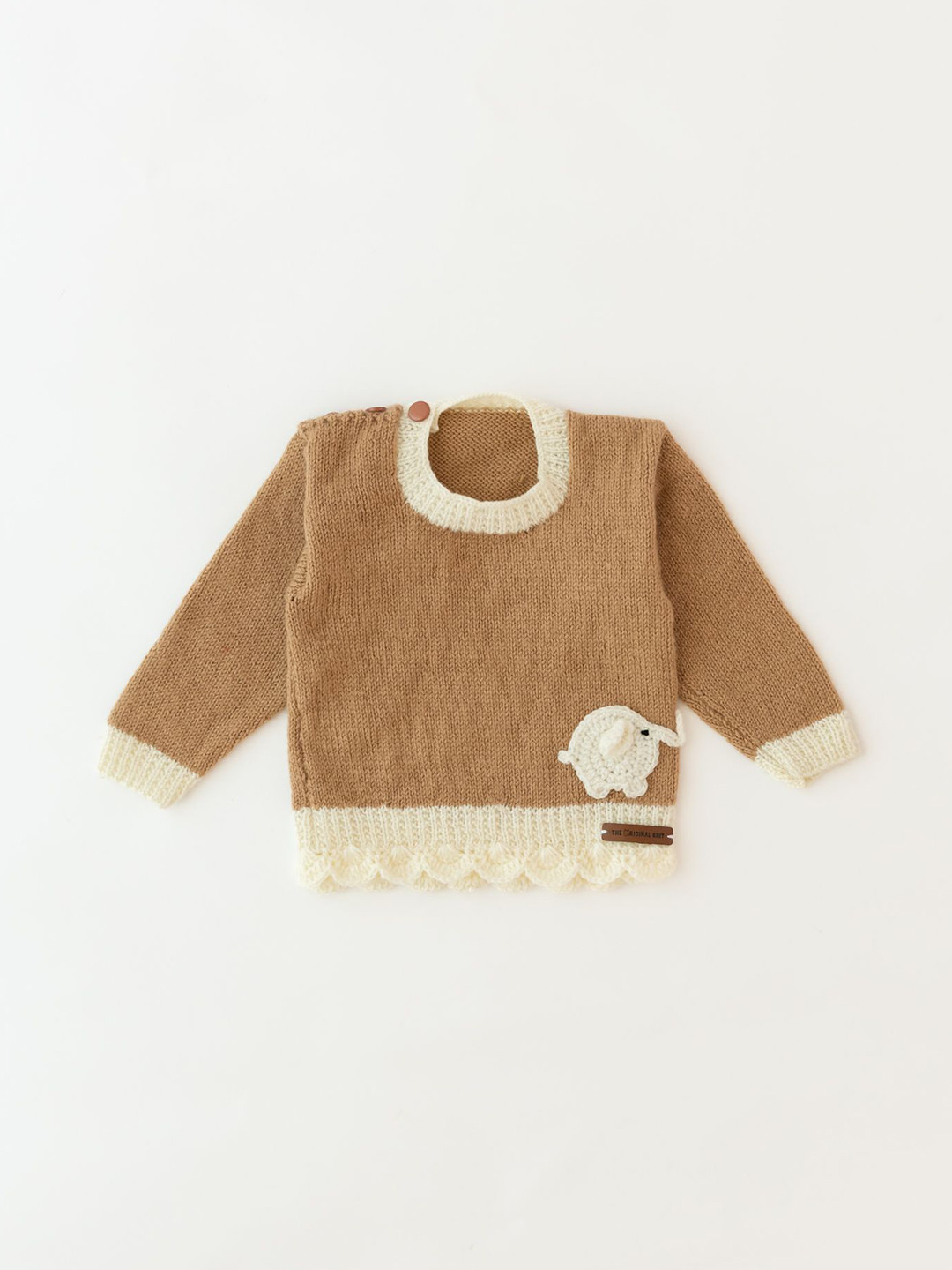 

The Original Knit Kids Winter Self Design Pullover, Beige