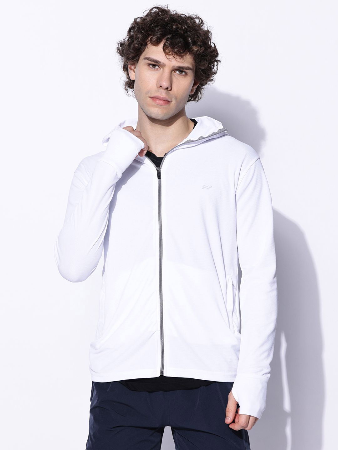 

BLUE TYGA Men Lightweight Outdoor Tailored Jacket, White