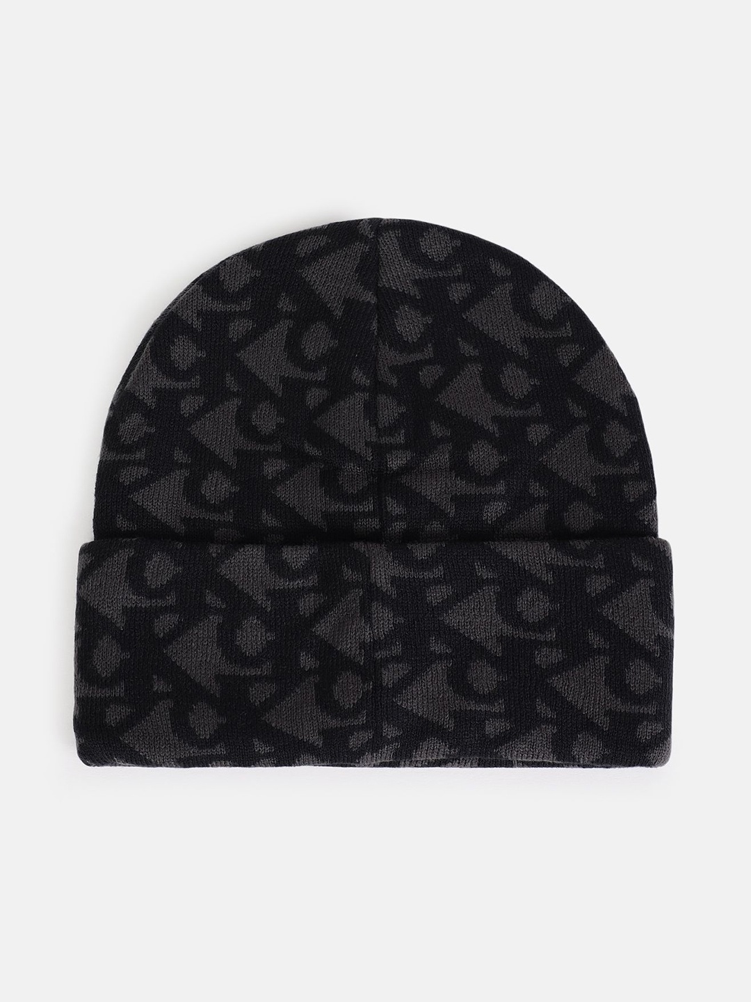 

Calvin Klein Men Printed Beanie, Black