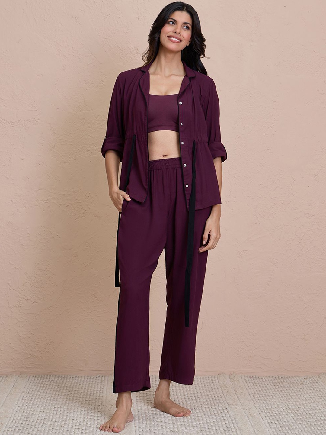 

Nykd Women Night suit, Purple