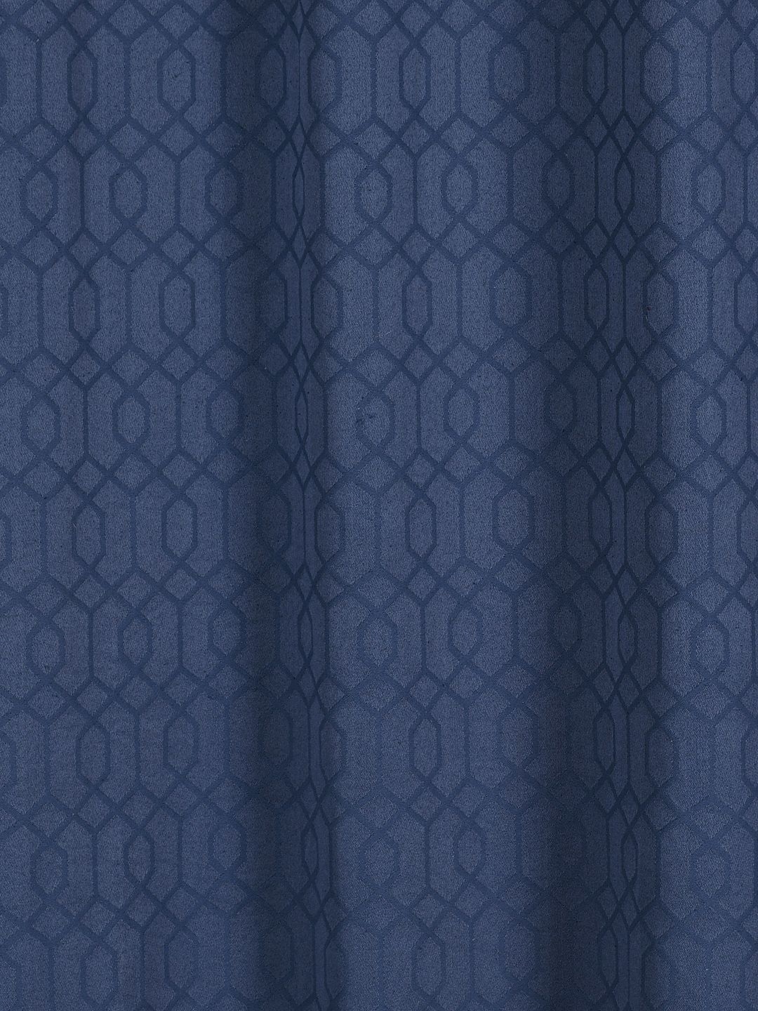 

Saral Home Blue Geometric Room Darkening Window Curtain