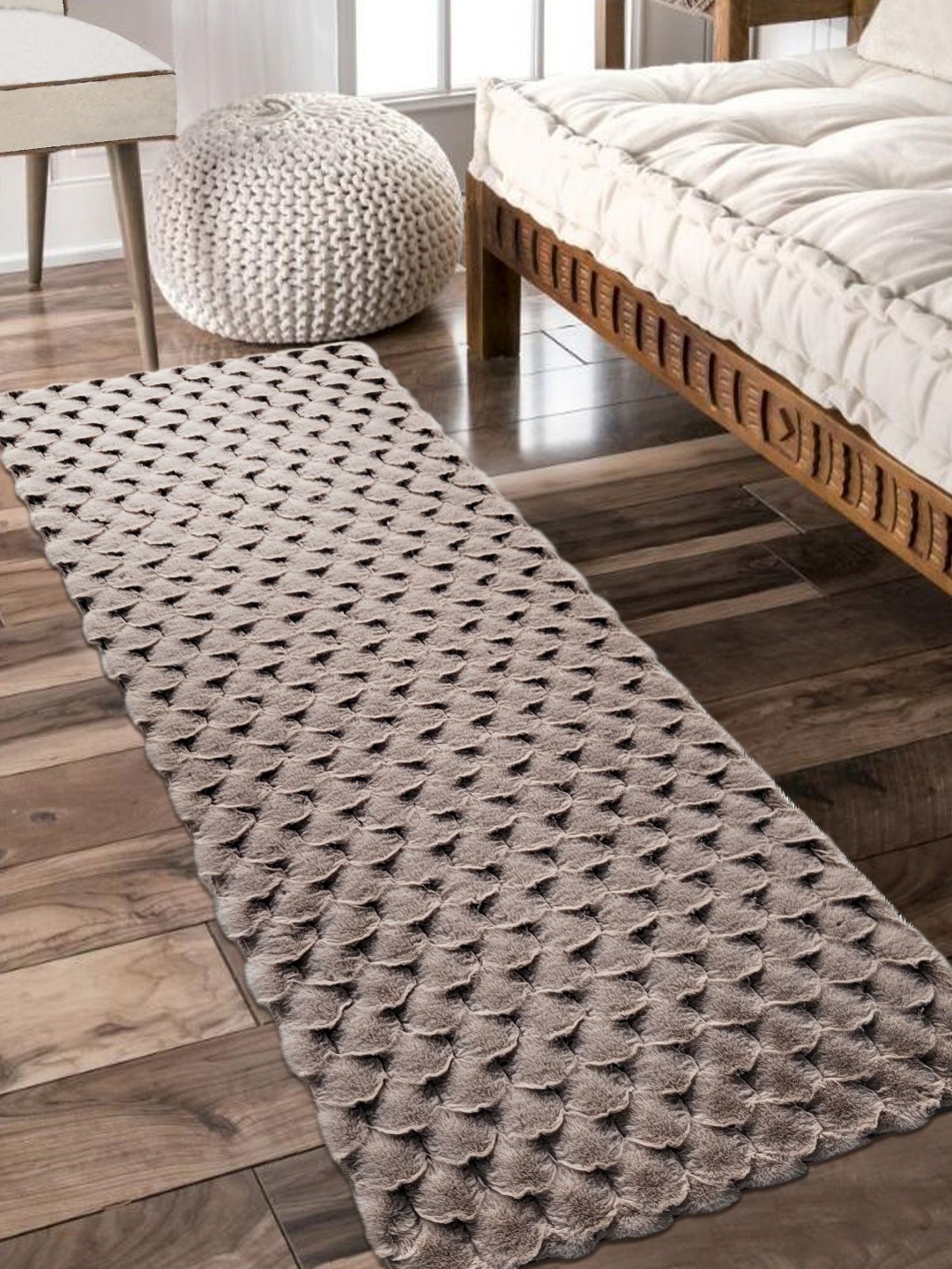 

OBSESSIONS Beige Colored Textured Water Repellent Bedside Runners