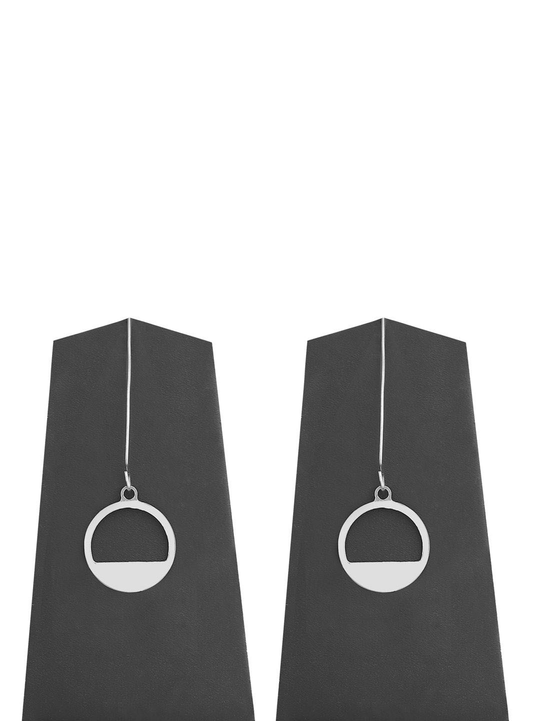 

Goldnera Geometric Drop Earrings, Silver