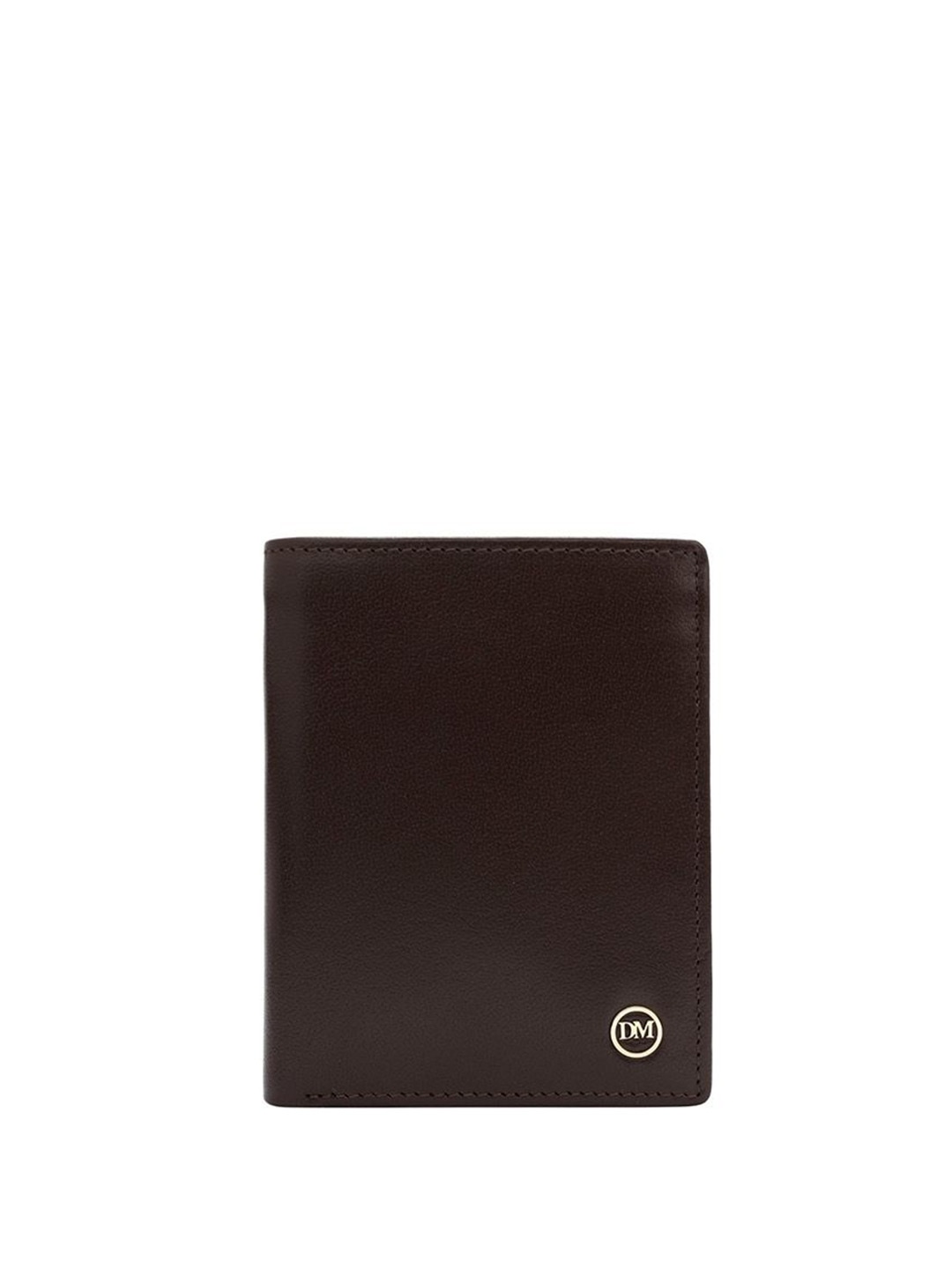 

Da Milano Men Textured Leather Three Fold Wallet, Brown