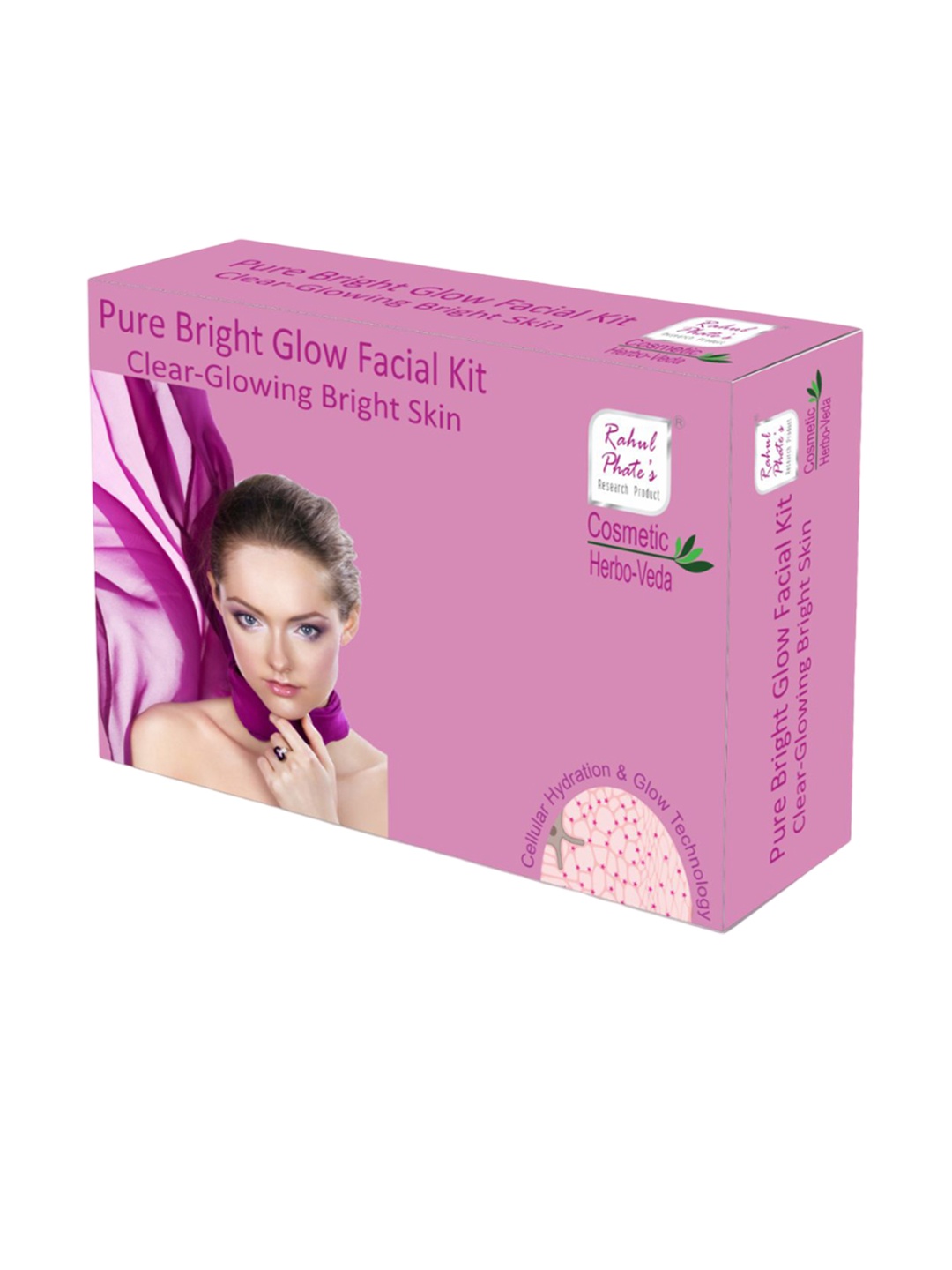

Rahul Phate Research Product Pure Bright Glow Facial Kit -40g, White