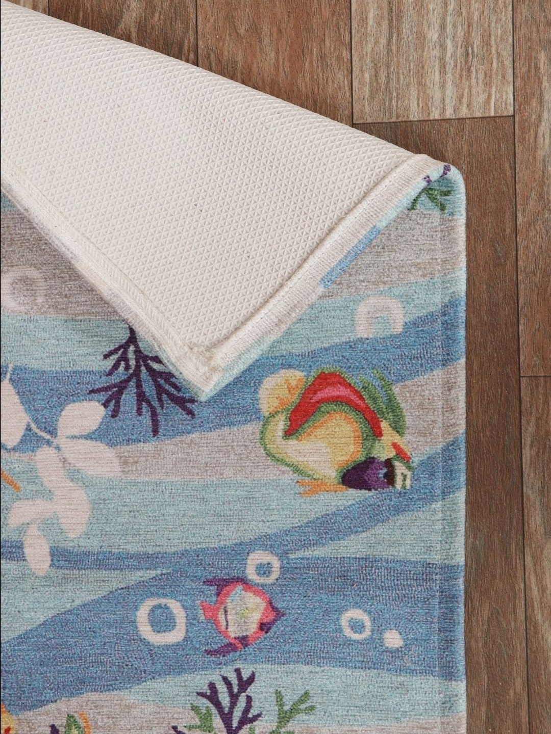 

BELLA TRUE Blue Printed Anti-Skid Doormats