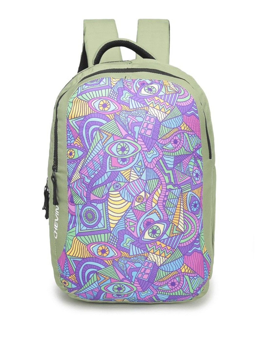 

CHEVIN Unisex Graphic Printed Backpack, Olive