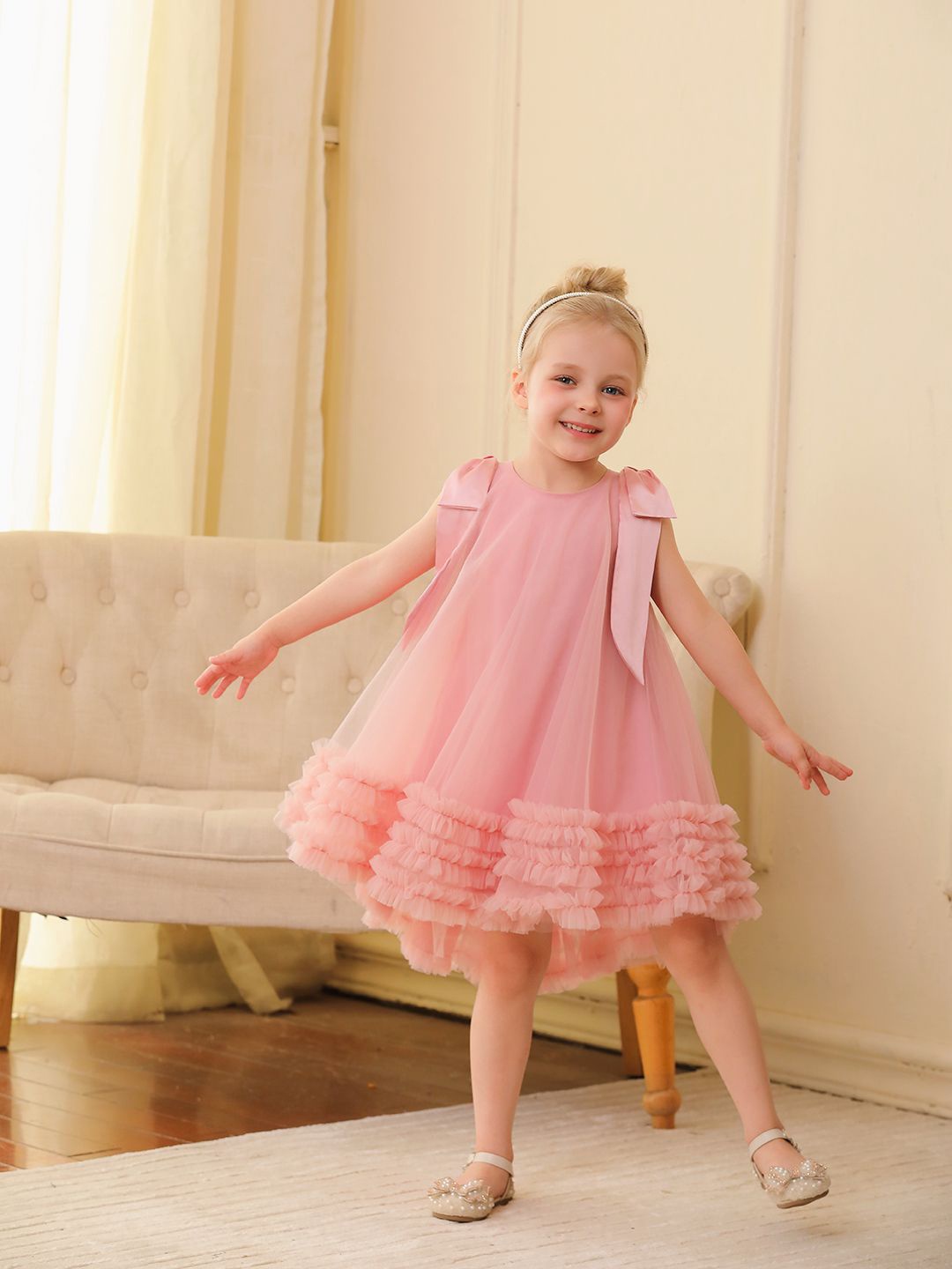 

JC SPARKLE A-Line Dress, Pink